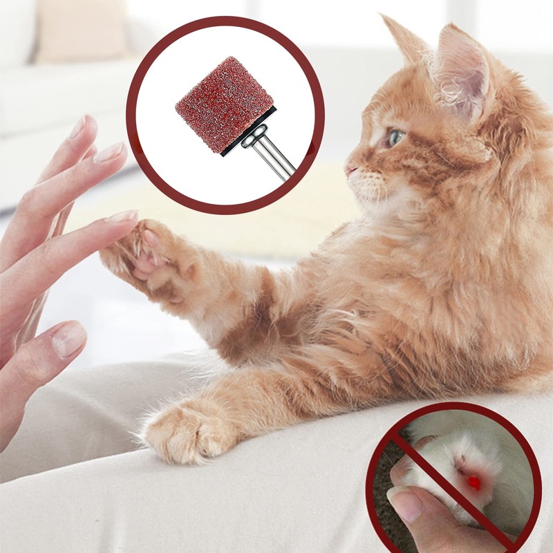 26 Pack Nail Grinder for Dogs Replacement Kit Sanding Drum