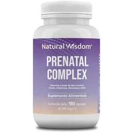 NW Prenatal Complex 180 Capsulas Myo Inositol Magnesio Zinc Vitamina D, A, C, Omega 3 y Folato  Ingredientes Naturales  Gluten Free Soya Free Lacteos