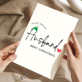 Podagree Happy Birthday to My Special Husband Card - Cute Romantic Love Card for Him or Her - Anniversary Card for Husband, Wife, Girlfriend, Boyfriend Perfect For Birthday Anniversary