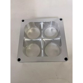 ucm 1.5 Inch Tapered Blend 4500/Dominator Carburetor Spacer Bore 2.125 Raw Aluminum