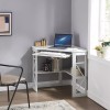 Vecelo Home Office Table Corner Desk Laptop Computer Table Keyboard