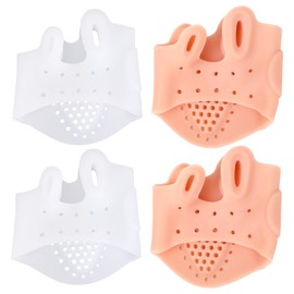 4pcs Silicone Toe Separators, Toe Spacers Separators for Relaxation Toes Straightener for Women and Men