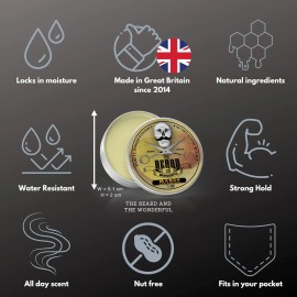 Cera Para Bigote Y Barba De 30 Ml, Cuidado Del Vello Facial