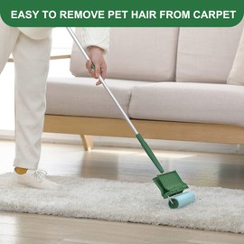 Fedicelly Fedicelly Large Lint Rollers Pet Hair Extra Sticky Floor, Cat Dog Hair Remover Laundry Clothes Carpet Furniture,6.3 inches Wider with 320 Sheets Giant Lint Remover Brush for Couch with Long Handle