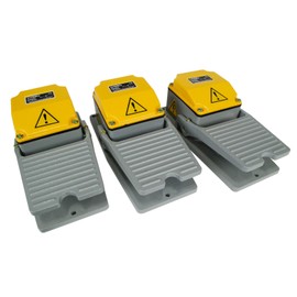 TEMCo Heavy Duty Foot Switch 3 Qty - Cast Aluminum Foot Switch 15A SPDT Electric Pedal Momentary 5 Year Warranty