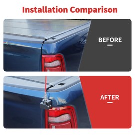 SQQP Tailgate Antenna Bracket Fit for Dodge RAM 2018-2024+ ,CB Antenna Mast Mount(Right Side)