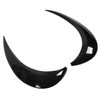 1 Pair Left Right Gloss Black Headlight Eyebrow Cover Trim