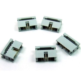 POPESQ® #A2054 IDC 2.54 mm Female Ribbon Cable 10-Pin Pack of 5