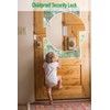 CRANACH Home Security Door Reinforcement Lock, 3” White – Child