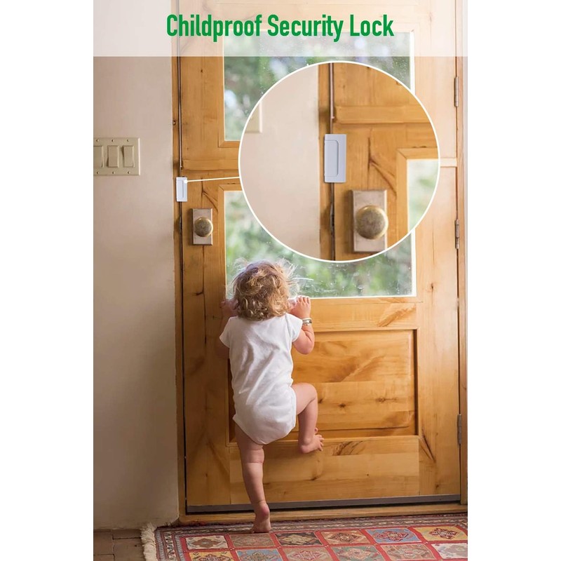 CRANACH Home Security Door Reinforcement Lock, 3” White – Child