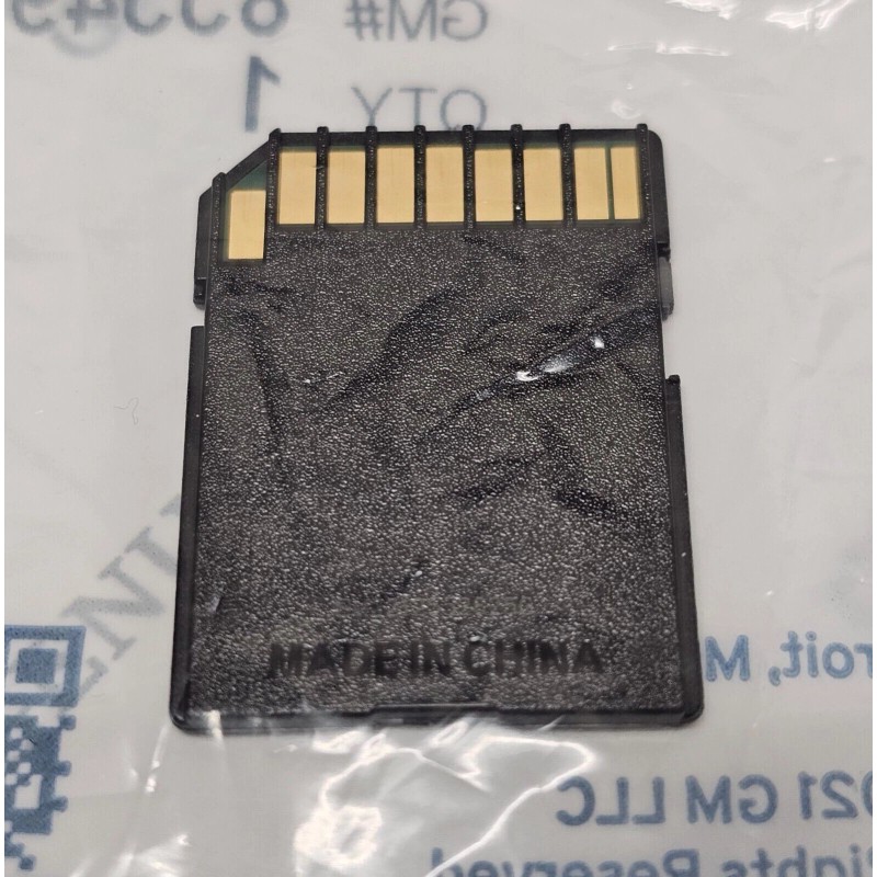 GM GPS Navigation Data SD Card, North America 85549038 OEM