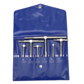 6Pcs/Set Telescopic Gauge 8-150mm Adjustable Inner Diameter Gauge Micrometer Measuring Tools