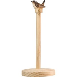 Wildlife Garden WG5030 Wren Hand Carved Linden Wood Kitchen Roll Holder