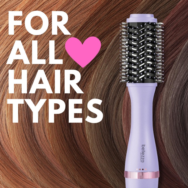 Belleza 2-in-1 Thermal Blowout Brush for Short, Long & All