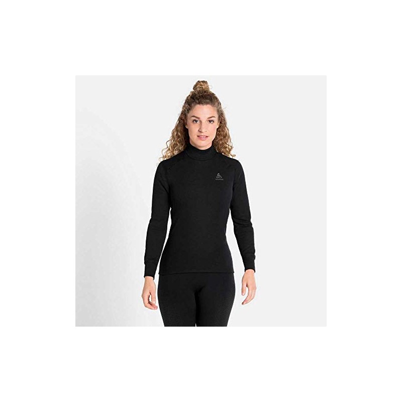 Odlo Donna Maglia funzionale a maniche lunghe con collo alto
