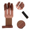 Archery Glove Cowhide Protective 3 Finger Guard Finger Tab Glove