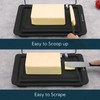 KITCHENDAO Airtight Flip-Top Butter Dish with Lid and Knife Spreader