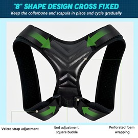 DWFEYOI Haltungskorrektur für Frauen und Männer: Komfortable obere Rückenstütze Verstellbare Rückenstütze für Rücken, Hals und Schulter,rücken geradehalter,schultergurt