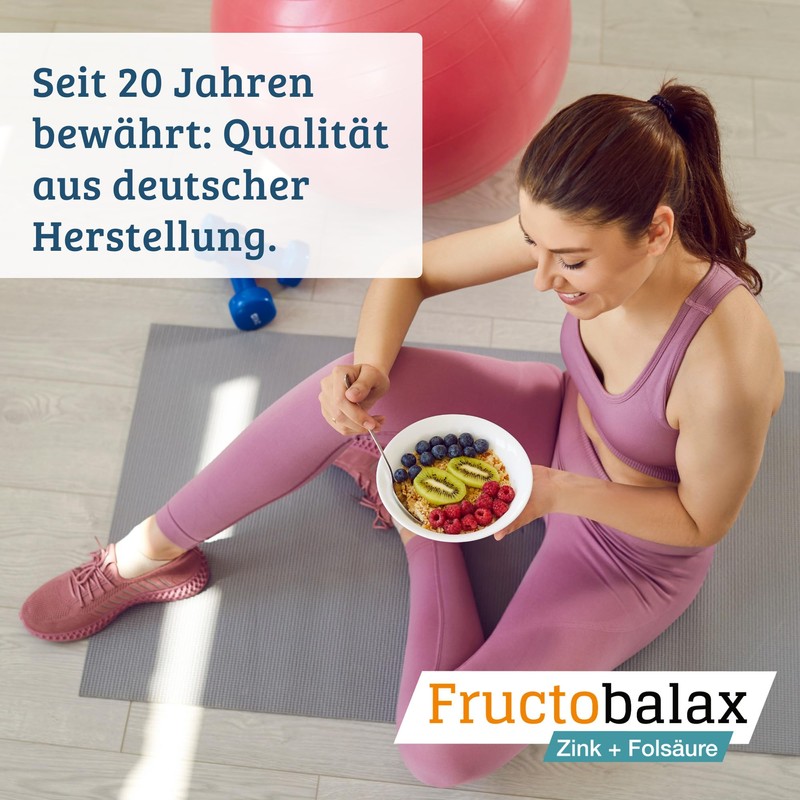 Fructobalax 90 Kapseln, Zink plus Folsäure fructosefrei. Nur 1 x