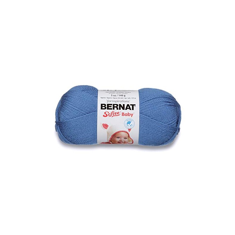 Bernat Softee Baby Yarn, 5 oz, Gauge 3 Light, Blue