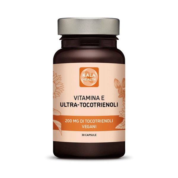 Kala Health Ultra Tocotrienol 200mg Vegan Vitamin E - All 4 Tocotrienols - Alpha Tocotrienol + Beta Tocotrienol + Gamma Tocotrienol + Delta Tocotrienol - Tocopherol Free (30)