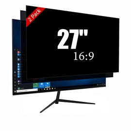 Ceydebne 27 Inch Privacy Screen for Monitor with 16:9 Widescreen Monitor [2 Pack], Anti [Blue Light Screen Protector - Anti-Glare - Anti-Scratch Protector Film for Data confidentiality Privacy Shield