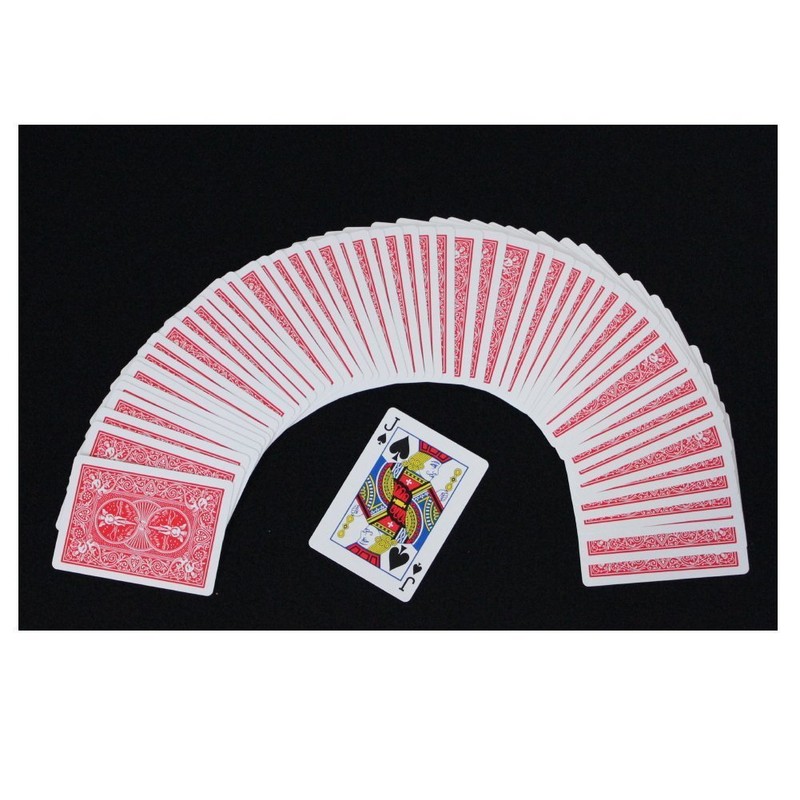 Red Back Bicycle Playing Card Force Deck (Spades, Jack)
