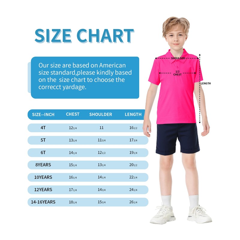 Dreammonkey Toddler to Youth Boys' Performance Polo Kids Collared Golf