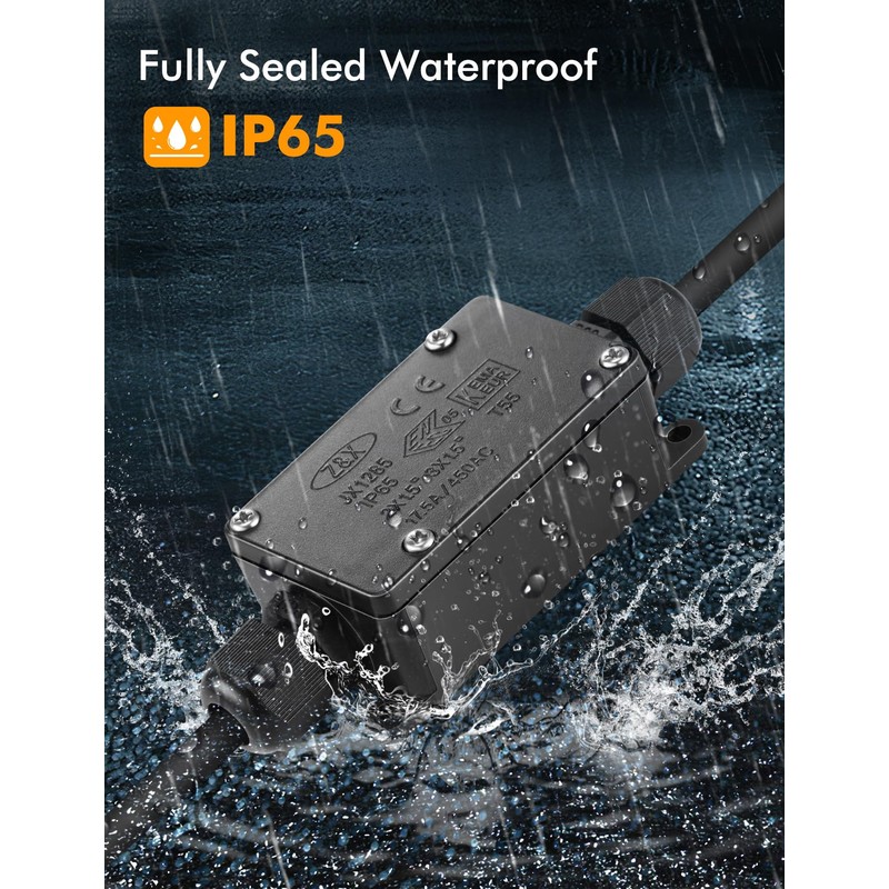 Junction Box - 4 Pack IP65 Waterproof 2 Way PG9