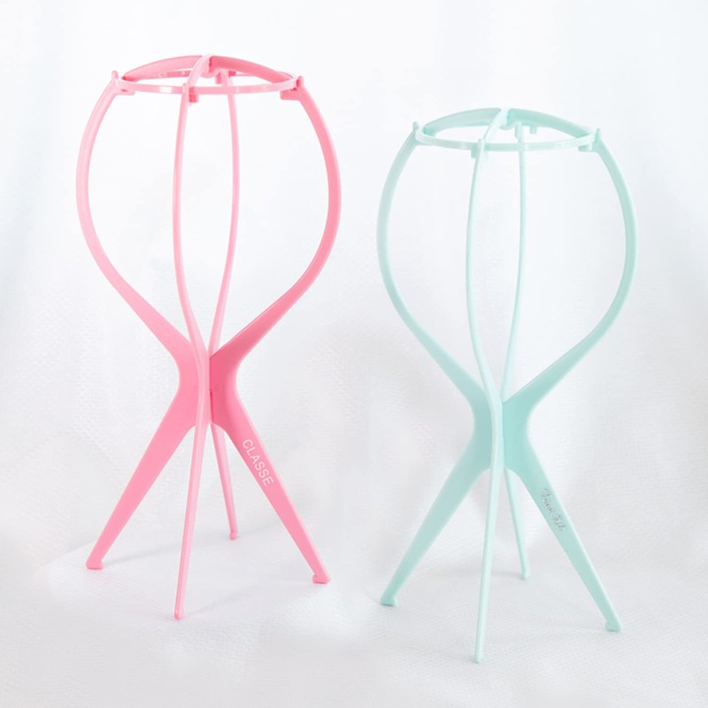 Classe Wig Stand (Pink), For Storing, Drying, Decorative, Assembly, Wigstand,