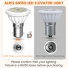 Aluxcia ALR12 BA15D LED Elevator Light - 12V BA15D Frosted
