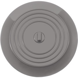 Large Silicone Tub Stopper,6 inches Drain Plug Stopper Flat Suction Cover for Bathtub Kitchen Bathroom Accessories (Grey)