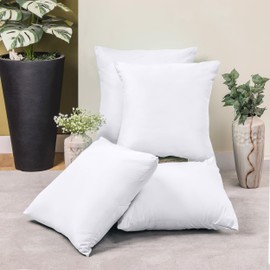 Utopia Bedding Cushion Cover 80 x 80 cm (Pack of 4) – Cushion Covers Made of 100% Polyester – White – For Cushions 80 x 80 cm – Cushion Cover – Pillowcase – Shrink and Fade Resistant