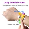 Pack of 5 Fidget Toy Bracelets, Pop Bubble Fidget Bracelet