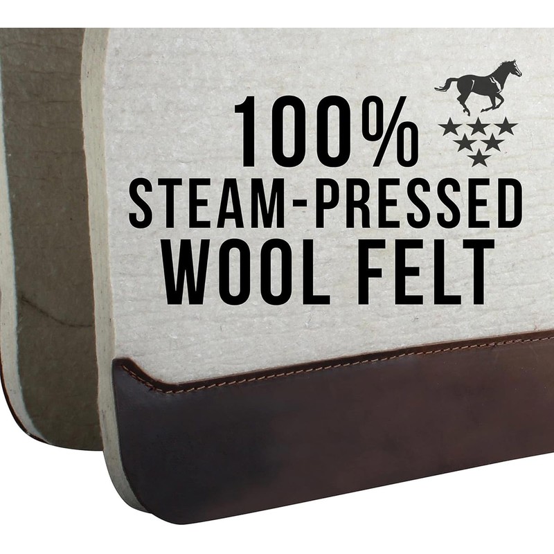 PROFESSIONAL'S CHOICE 100% Steam-Pressed Wool Felt Saddle Pad | Western