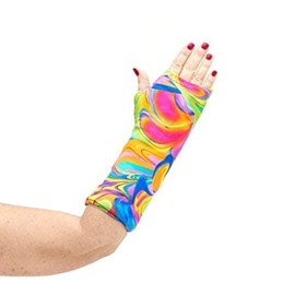 CastCoverz! Designer Arm Cast Cover - Colorcopia - Medium Short: 11" Length X 9" Circumference - Removable and Washable - Made in USA