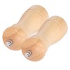 2pcs Wood Salt and Pepper Grinder Adjustable Coarseness Wooden Pepper