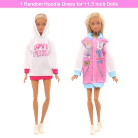 Barwa 10 Set Doll Clothes for 11.5 Inch Girl Doll Include 4 Fashion Dresses 1 Sport Wear 4 Tops and 4 Short Outfits 1 Casual Wear for 11.5 Inch Doll Clothes Set