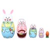 Wooden Russian Nesting Dolls Rabbit Shape Wood Nesting Dolls for