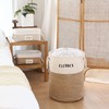 Sea Team Jute and Canvas Storage Basket with Cotton Rope