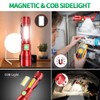 AdamStar Black Light Flashlights, 3-in-1 UV Flashlight with Clip, Magnetic