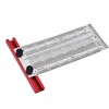 T Rule Stainless Steel Silver Scribing Ruler Woodworking Measuring Tool