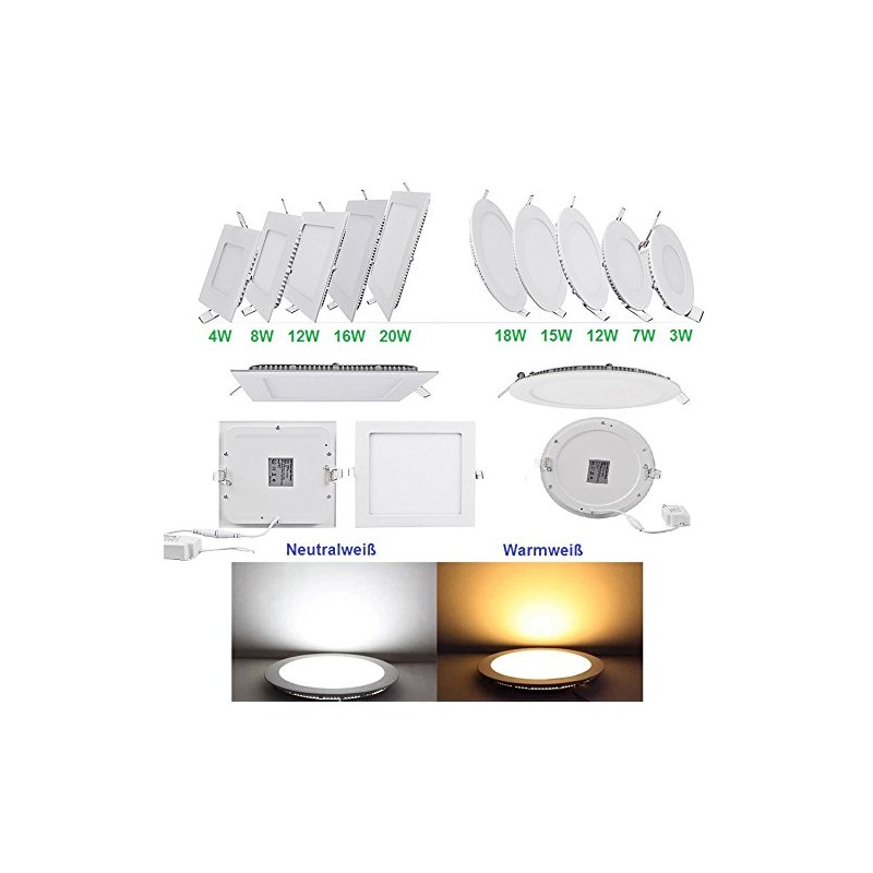 SpiceLED 20 W Warm White Square LED Recessed Spotlight
