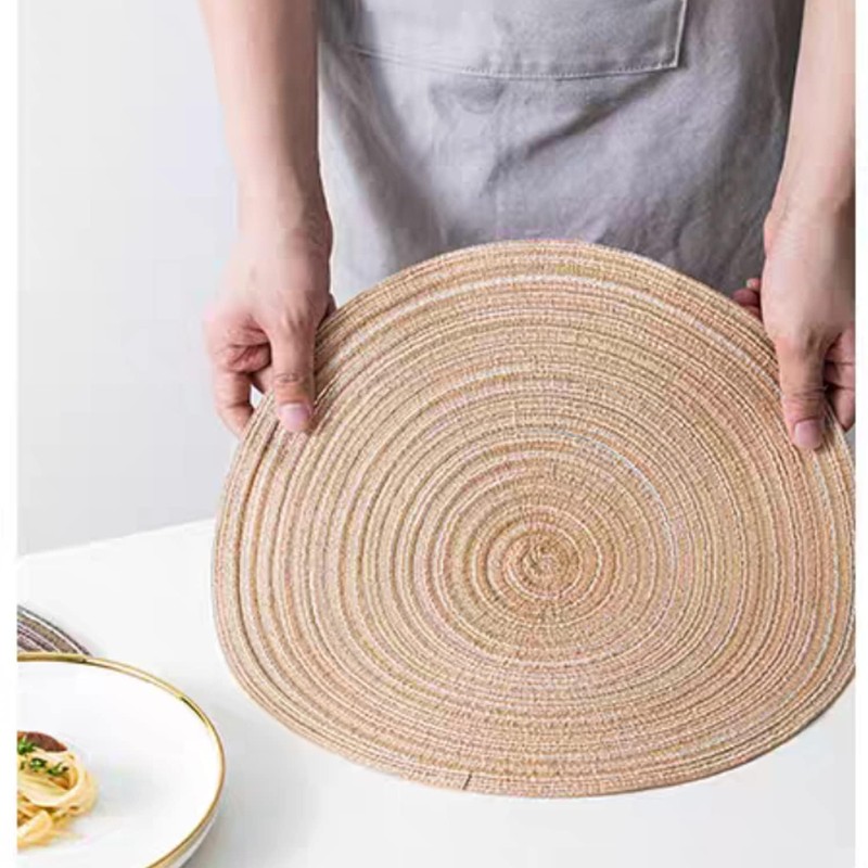 15 Inch Round Placemats for Dining Table Set of 6