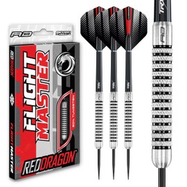 RED DRAGON Fury 2: 23g Flightmaster - Tungsten Darts Set with Flights and Stems
