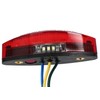 HIGHSIDER Rear and Brake Light Combination LED Red with Number