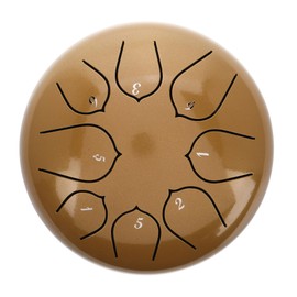 SUPVOX Tone Steel Tongue Drum Polished Small Percussion Instrument for Meditation Yoga and Outdoor Use Portable Versatile for All Music Genres