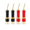 KOOKFJLLZ Banana Plug Adapter 2mm Rigid Pin, 30° Pre-Bent Gold-Plated