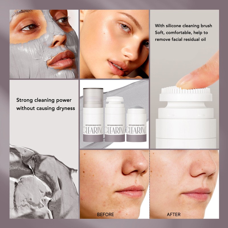 Clay Mask Stick Oil Control Portable Deep Pore Cleansing Face