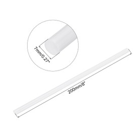 QUARKZMAN Mini Heißklebestifte für Heißklebepistole 0,27 Zoll x 8 Zoll Weiß 12 Stück